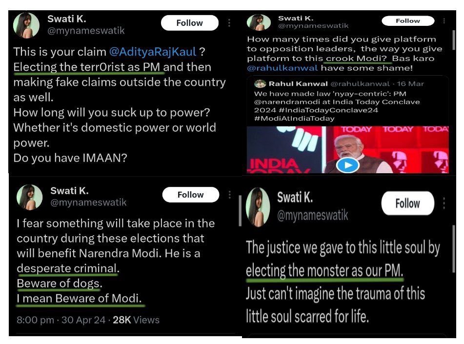 ये FIR करेगी ????
@DelhiPolice the other both pictures are she directly abusing and threatening honourable PM of INDIA 🇮🇳 

WHEN will you take action against this crap????