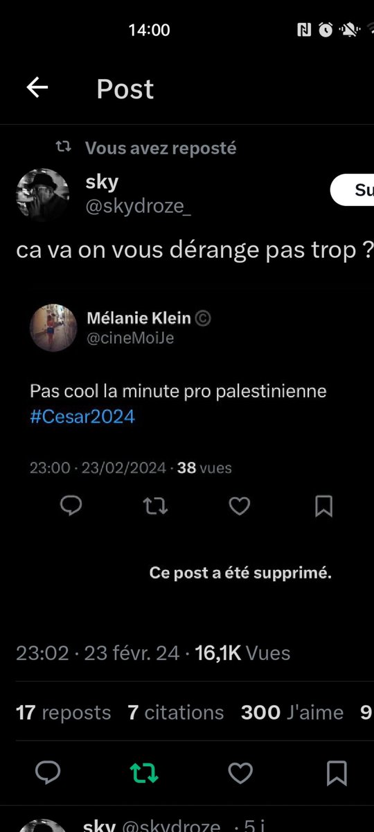 Ah elle reproche quoi aux palestiniens j'ai pas capté je dois être nul en psychologie