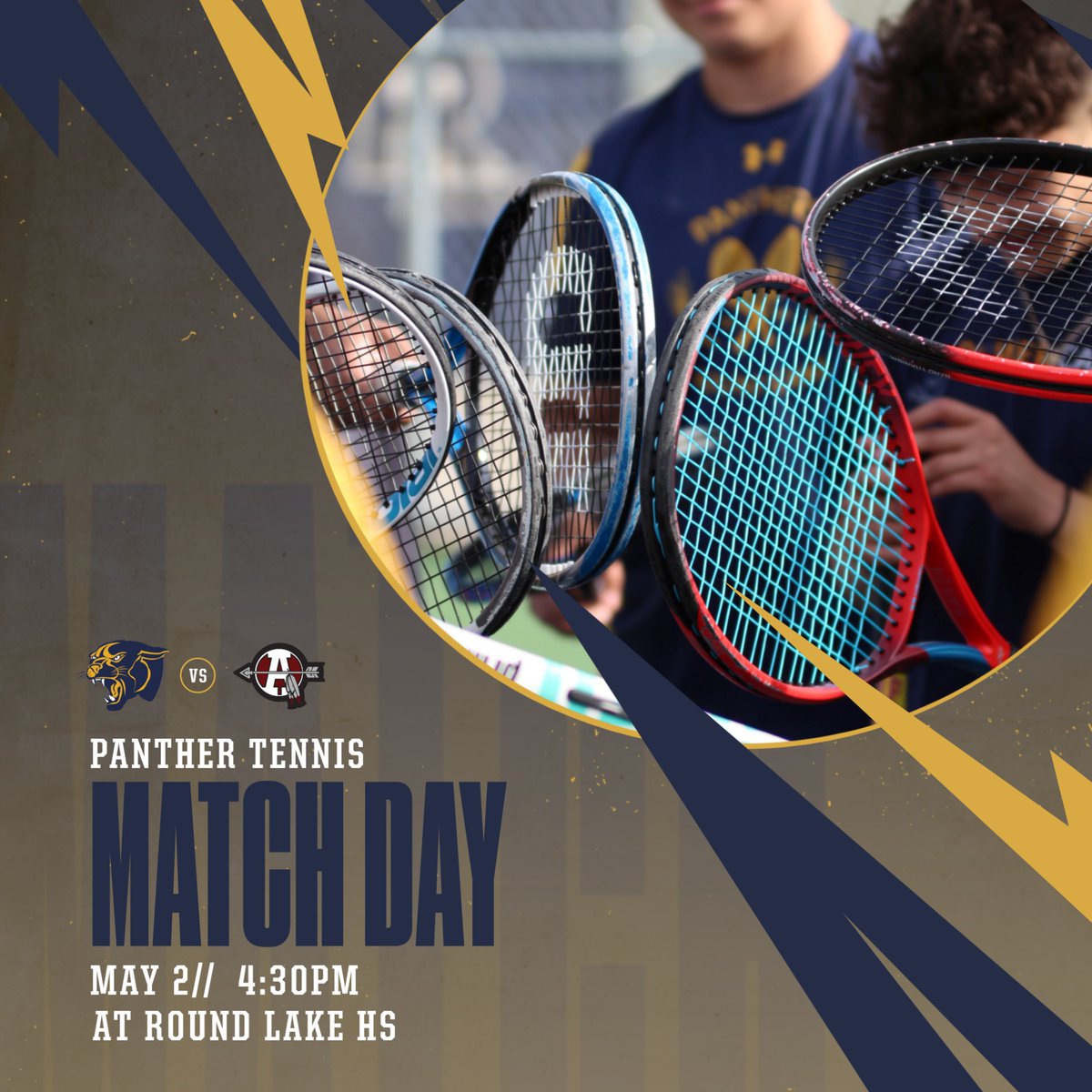 Boys tennis hosts Antioch today. Come by the courts and support our team at 4:30pm!  #WeAreRL #PantherPRIDE #meetday