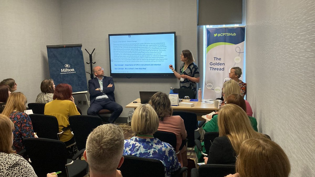 Lynne Birch, Richard Davies and Kate Atkins delivering their session on engaging small and rural schools at the #TSHTrainingDay24!