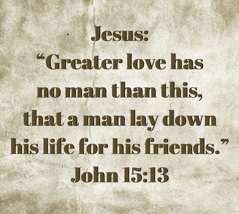 My Friend Jesus offers me the greatest love, that of the sacrifice of Himself…positively influencing my life and eternity.❤️❤️ #Jesus