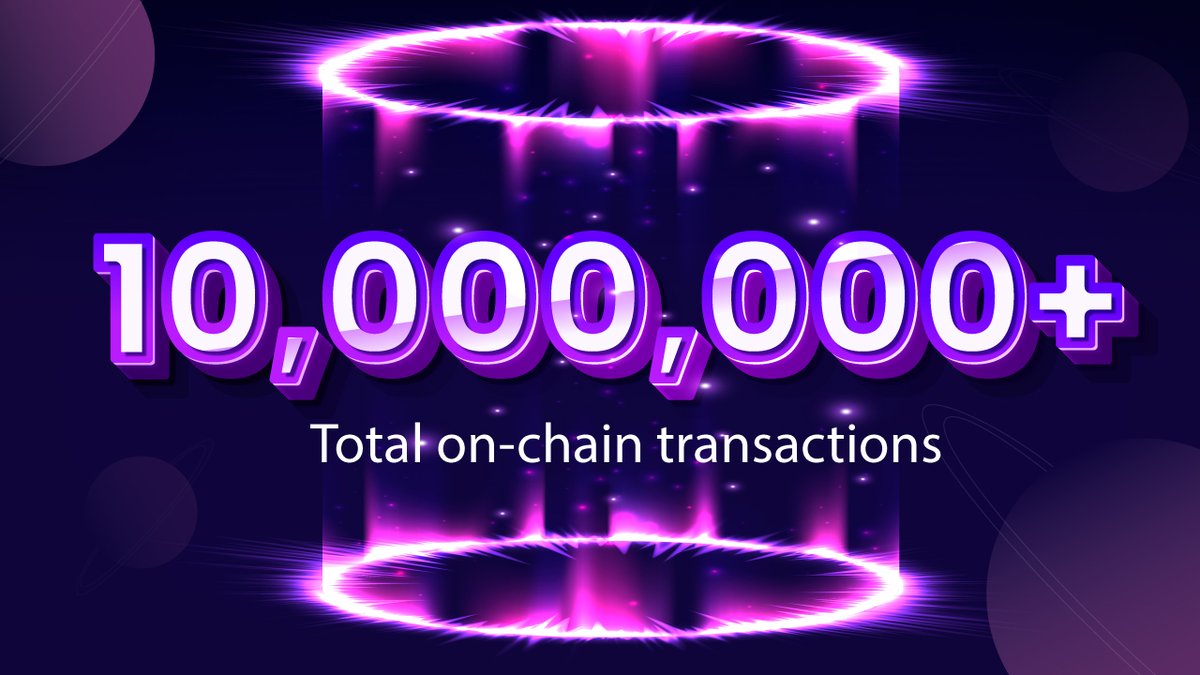 We have hit a monumental milestone of over 10,000,000 on-chain transactions during our closed beta! Imagine the possibilities when we fully launch the platform! 🎉 Thank you to our amazing community for your support and dedication. More chain expansions and events are coming…