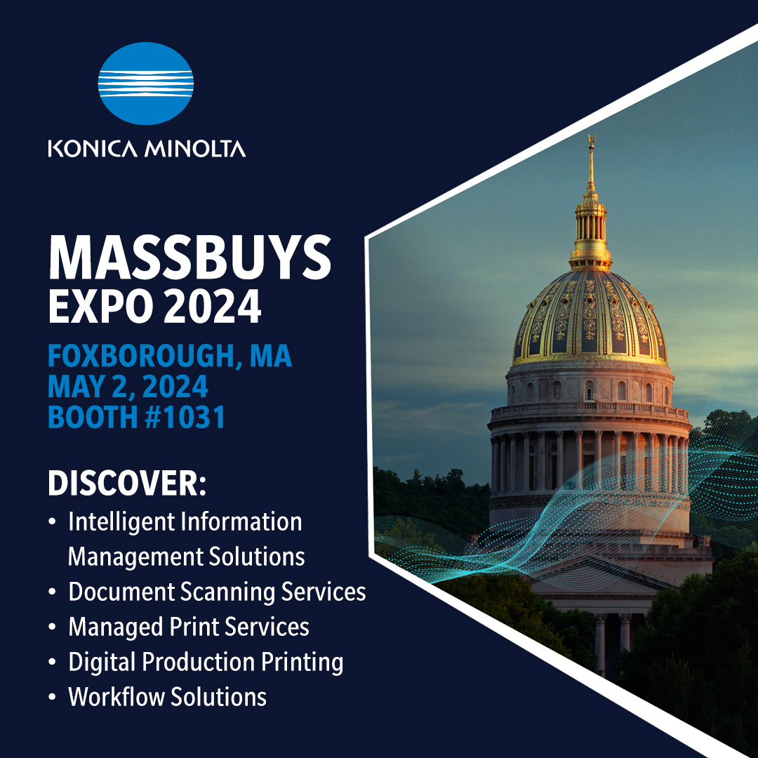 Konica Minolta is proud to be a Silver Sponsor of MASSBUYS EXPO 2024!

Come stop by BOOTH: 1031 today (May 2) to learn about how our solutions and services can help you streamline operations and improve the experiences for those you serve. 📈

#MASSBUYSEXPO #MASSBUYS2024 #AI