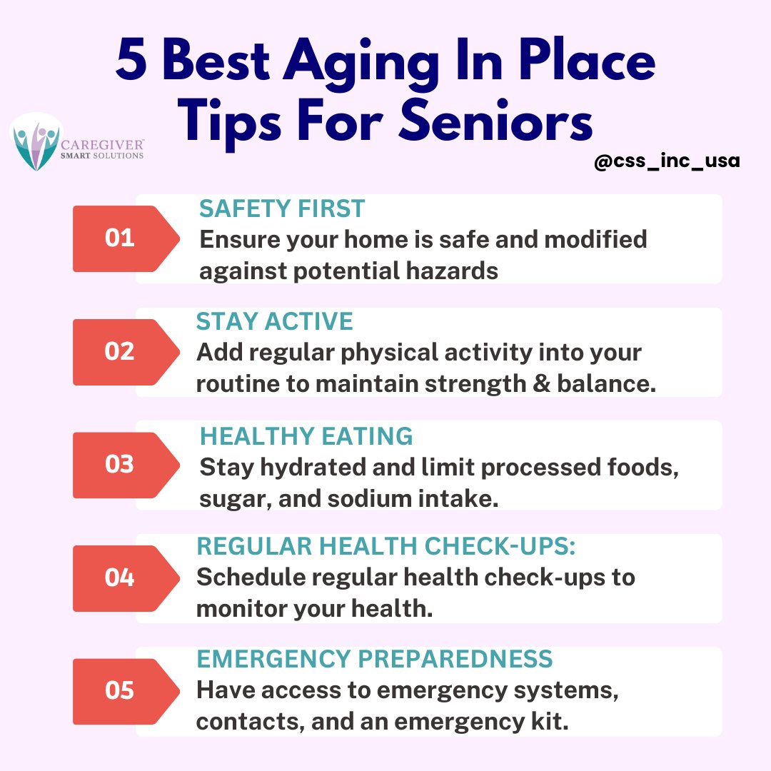 Visit our website - caregiversmartsolutions.com/our-solution to explore our comprehensive aging in place tips today!.

#AgingInPlace #SeniorCare #EmpowermentAtHome #EmpoweredLiving #TechnologyForAll