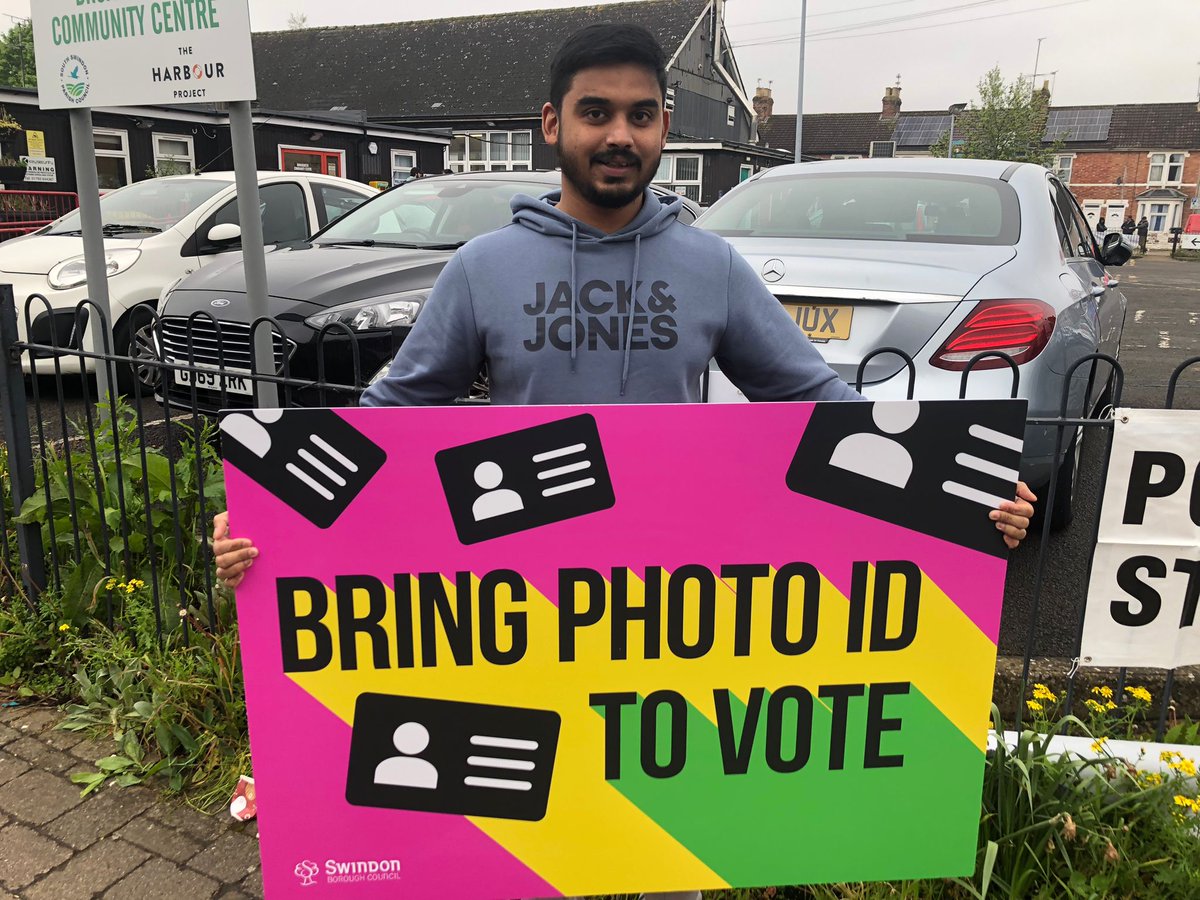 Mohammed Sakhawat, Inacio and Rowan all used their driving licences to vote in the #LocalElections today. 🗳️

If you’re planning to vote, remember to bring an accepted form of photo ID. #SwindonVotes