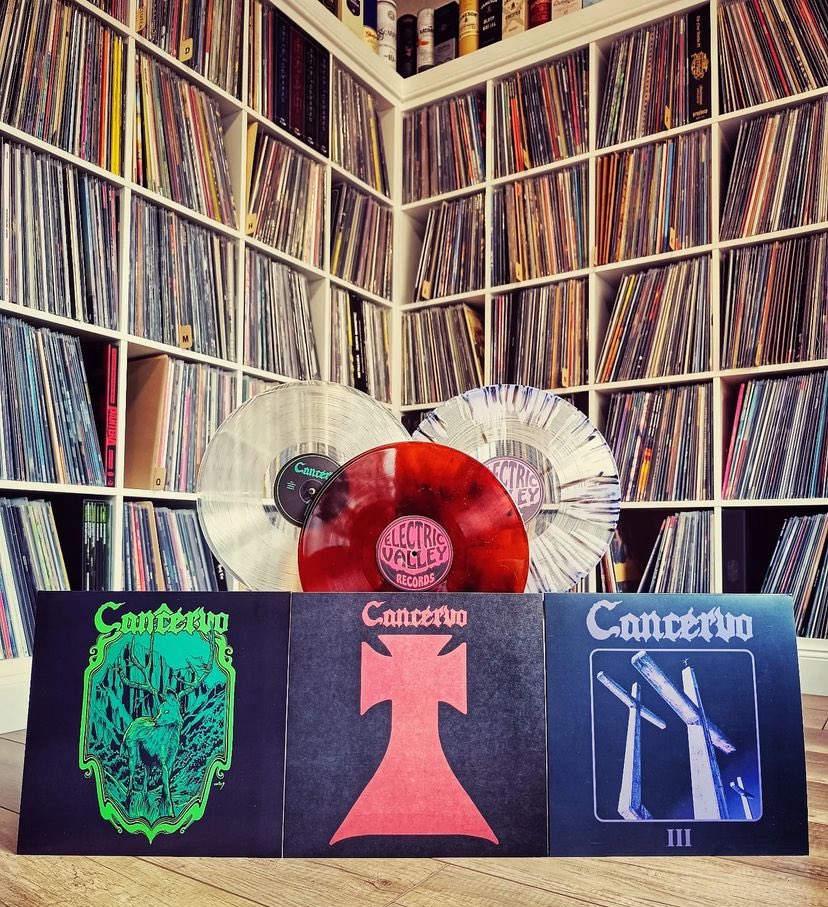 💀 Cancervo💀 Killer fan pic by helge.neumann 🔥 • Get your copy at electricvalleyrecords.com / evrecords.bandcamp.com • #cancervo #doom #stoner #stonerdoom #heavyrock #heavypsych #70s #heavyriffs #vinyl #lp #vinylrecords #electricvalleyrecords