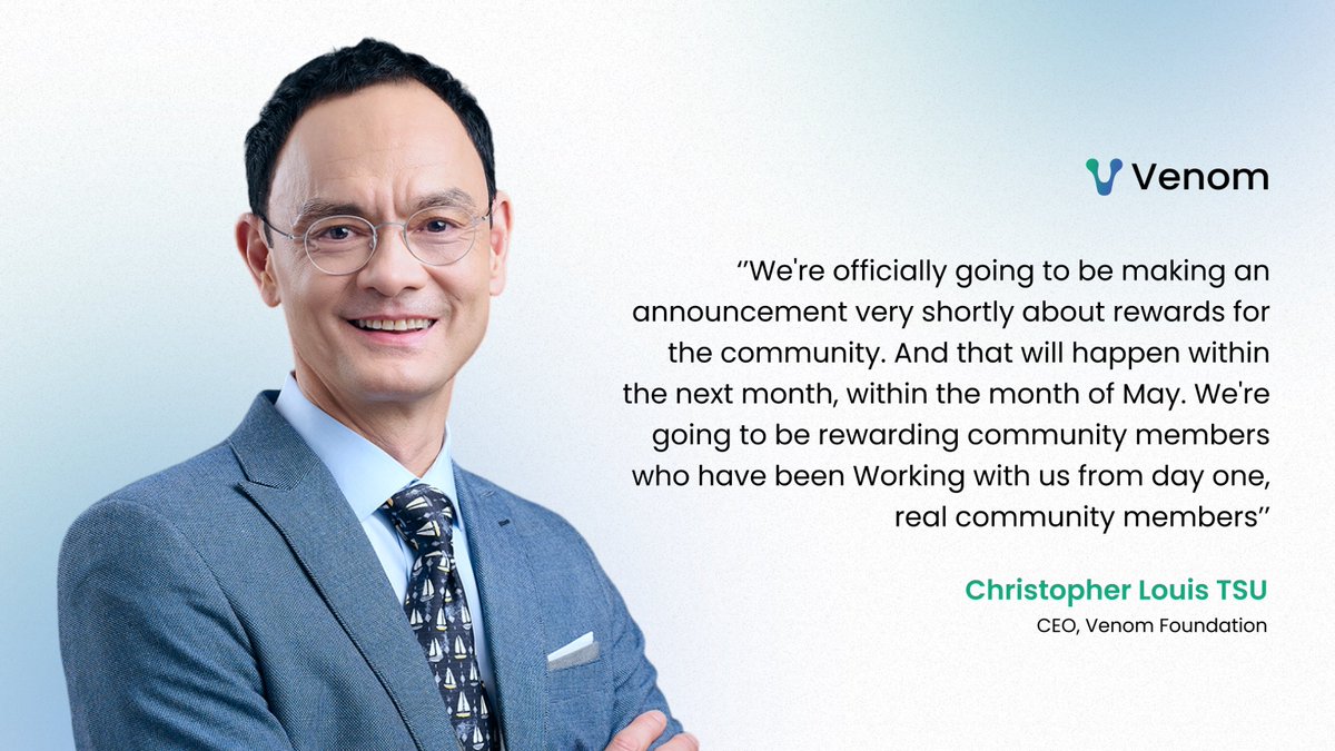 This sounds amazing! It's wonderful to see the dedication of the #venom community members being recognized and rewarded. Looking forward to the announcement🙌 @VenomFoundation CEO @louis_tsu statement in #KuCoinFireSideChat today 👇💪
