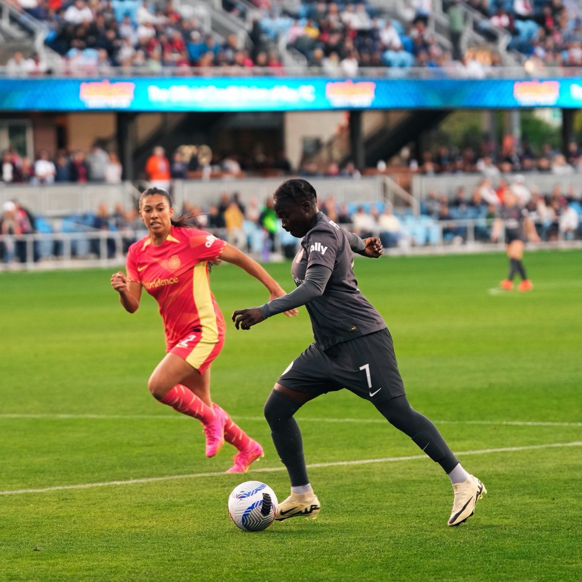 FT: Bay FC 2:3 Thorns
🇬🇭Princess Marfo Stats: 

📊Rating: 6.7/10
⏱️Mins Played: 83
🤗Touches: 29
✅Acc. Passes : 11/13
💪🏾Tackles won : 3/3 
🎯Shots(OT) : 1(0)
🤺: Gr. Duels Won: 4/9
✈️Aerial Duels won: 1/2
🚧 Recoveries: 4
 [Sofascore]
#GhanaiansAbroad #NWSL #BayFC