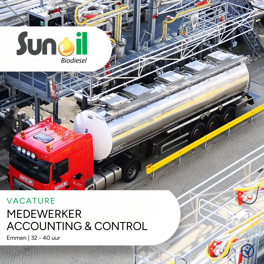 SunOil zoekt een innovatieve Medewerker Accounting & Control die klaar staat om het finance team te versterken! 📊
eu1.hubs.ly/H08WgSr0.
#Vacature