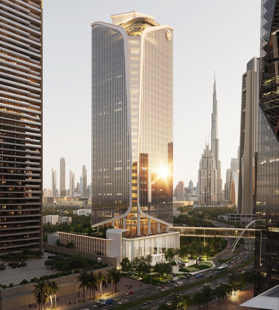 مركز #دبي المالي العالمي يحتفل بوضع حجر الأساس لبرج «Immersive Tower by DIFC» في قلب الحي المالي بدبي تبلغ تكلفته 1.1 مليار درهم. #مصدر_للأخبار