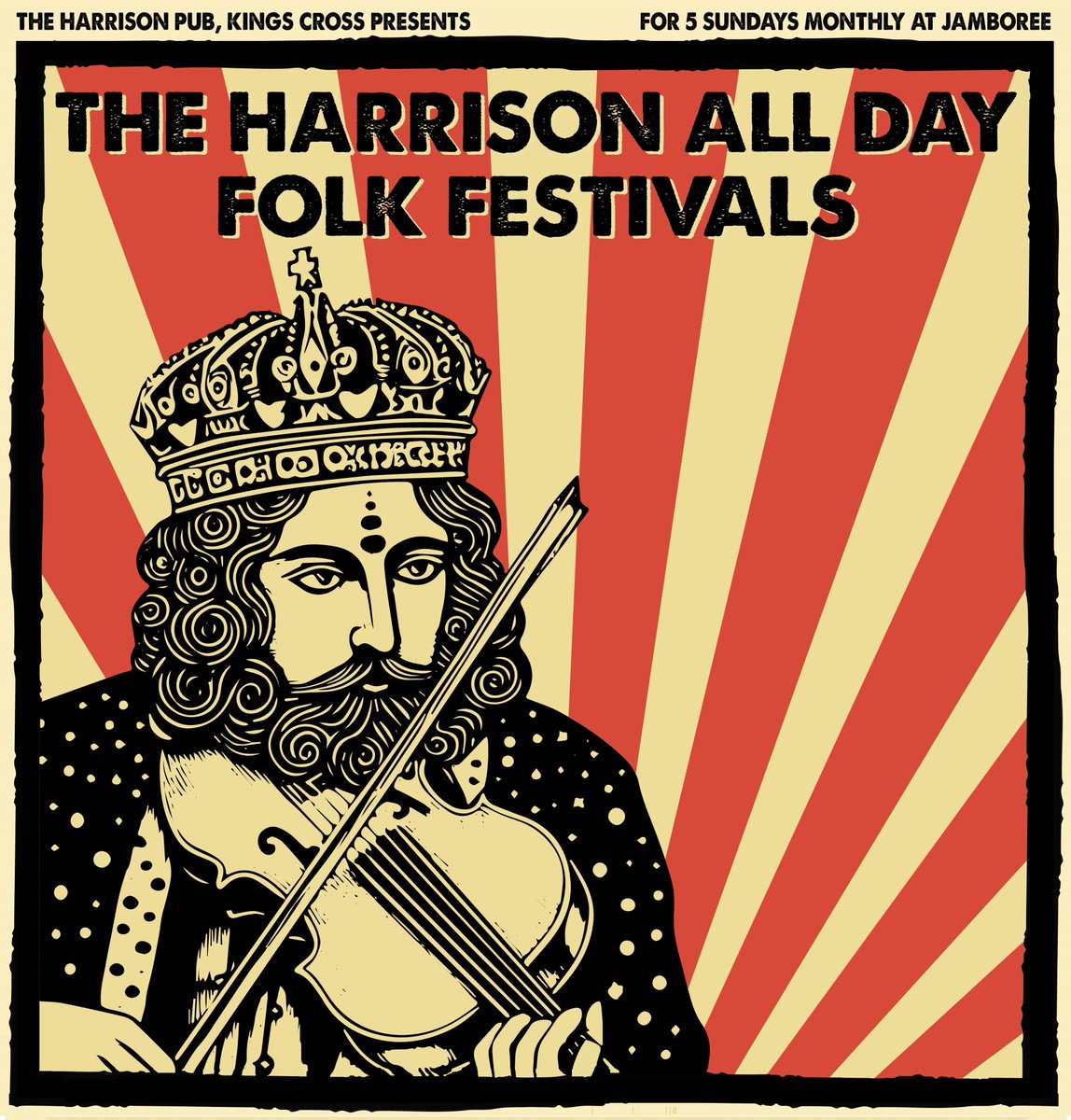 The Harrison All Day Folk Festival returns, 5 times! 26th May 23rd June 28th July 29th Sept 27th Oct To be held at the beautiful @jamboree venue in #KingsCross. The Biggest Folk Events of the Year! Tickets here - seetickets.com/tour/the-harri… #saveourvenues #musicvenuetrust