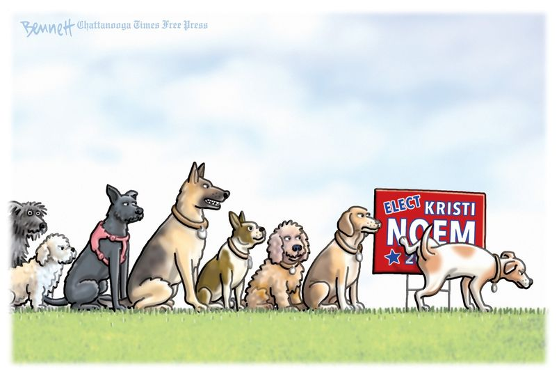 🐾🐾The dogs have a message for you 
💦💦💦💦💦💦💦 <a href="/GovKristiNoem/">Secretary of Homeland Security Kristi Noem parody</a> ⤵️