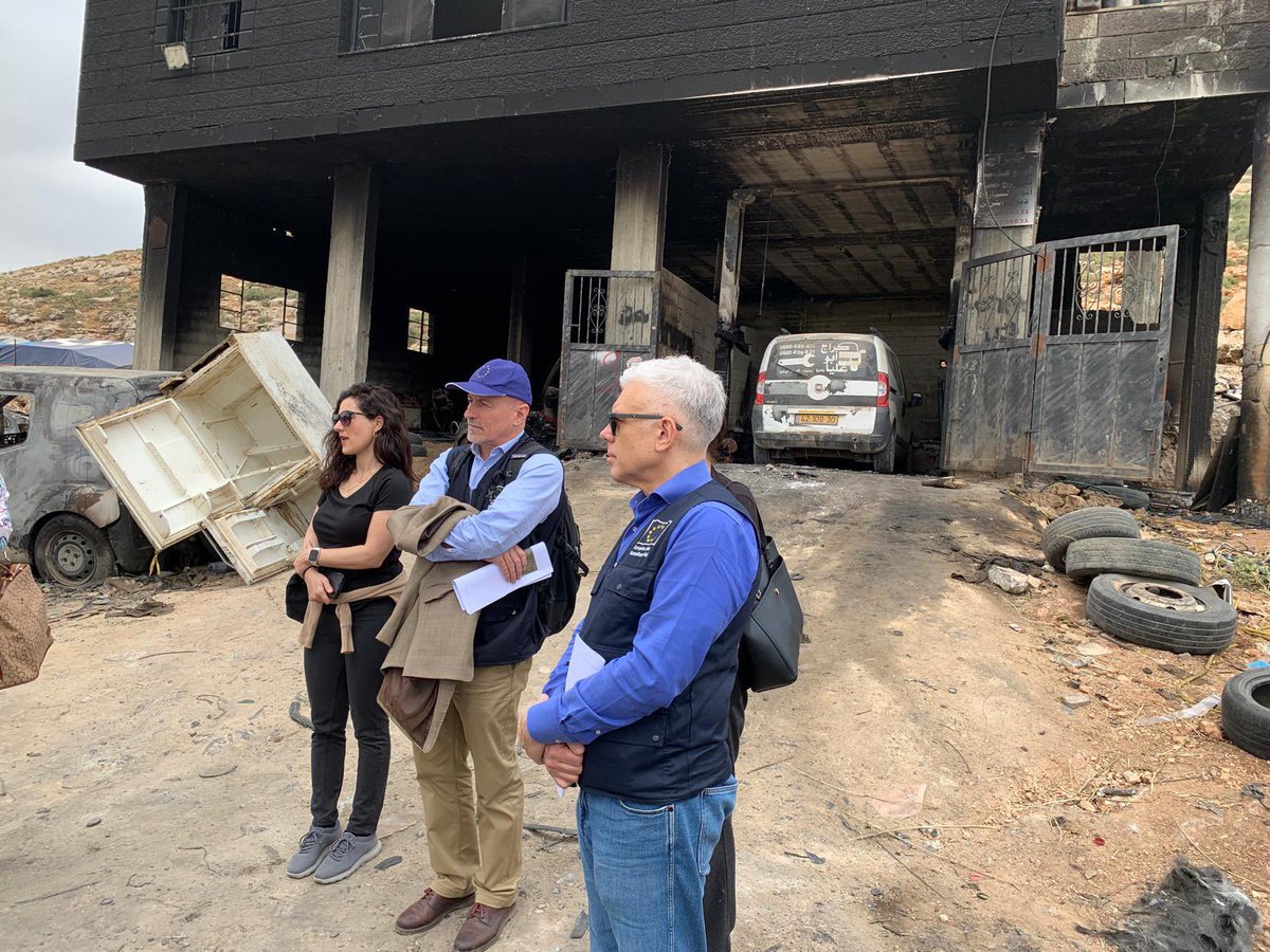 2/3 I visited communities hit by settler violence in #WestBank. Settler violence hinders peaceful coexistence and must end. The EU works with its humanitarian partners to support those affected.