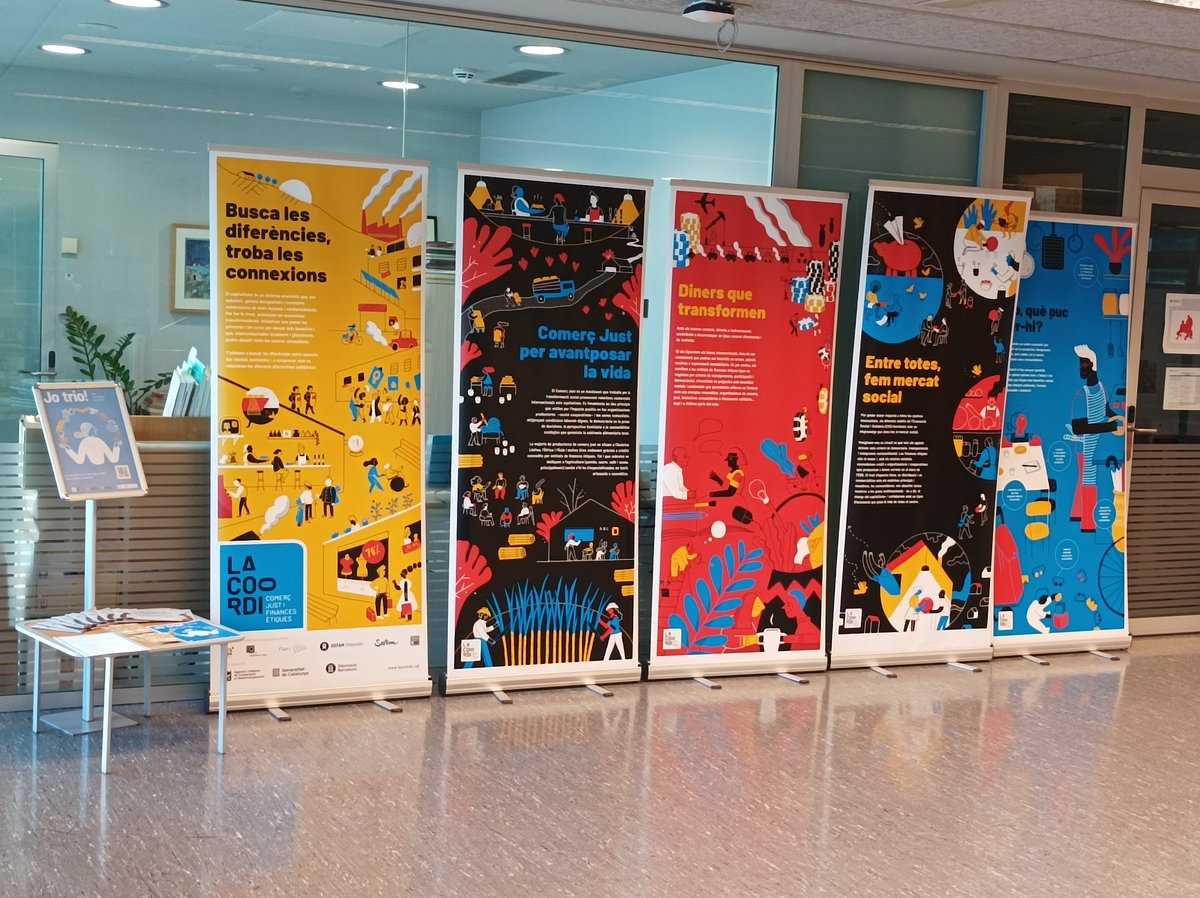 📢Comencem el mes del Comerç Just a la <a href="/universitatURV/">Universitat Rovira i Virgili</a>
👀Ja podeu veure l’exposició itinerant pels <a href="/craiURV/">CRAI URV</a> (inici C. Catalunya)
🔜Ben aviat us informarem de més activitats
🤝Campanya amb <a href="/LaCoordiCat/">LaCoordi</a> 

#comerçjust #FinancesÈtiques #ESS