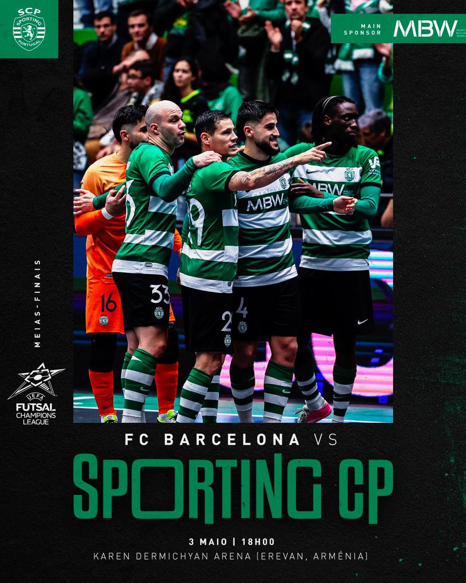 Um duelo único, um único foco: 𝐕𝐄𝐍𝐂𝐄𝐑 🟢⚪️

📺 Sporting TV 
#FutsalSCP