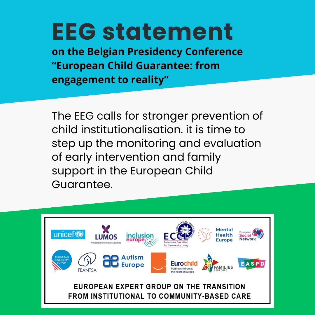 The #EU Expert Group on #deinstitutionalisation welcomes the measures on DI for children in #ChildGuarantee Action Plans and calls for stronger prevention via #EarlyIntervention and #FamilySupport, along with appropriate monitoring & evaluation. Read more👉buff.ly/3QqyL1H