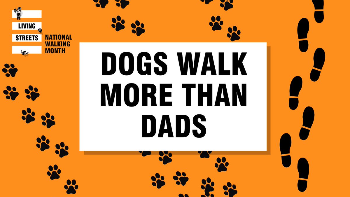 We're smitten with the democracy-loving pups of #DogsAtPollingStations🐶 Our poll revealed that 83% of dog owners walk more than 20 minutes a day, while only 69% of dads do. So, this May we’re challenging dads - and dogs - to get outside for #NationalWalkingMonth🚶‍♂️🐕