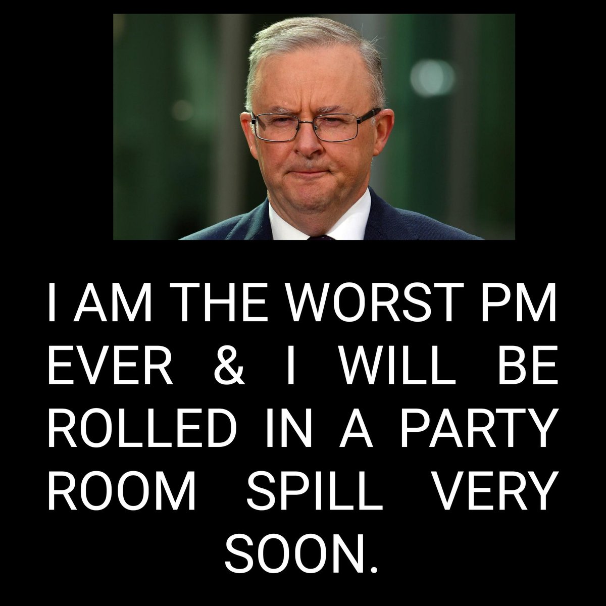 #Radio #Australis 

Albanese will be rolled in a party room spill soon.

Albozo is finished. But, who will replace this UNAUSTRALIAN pratt?