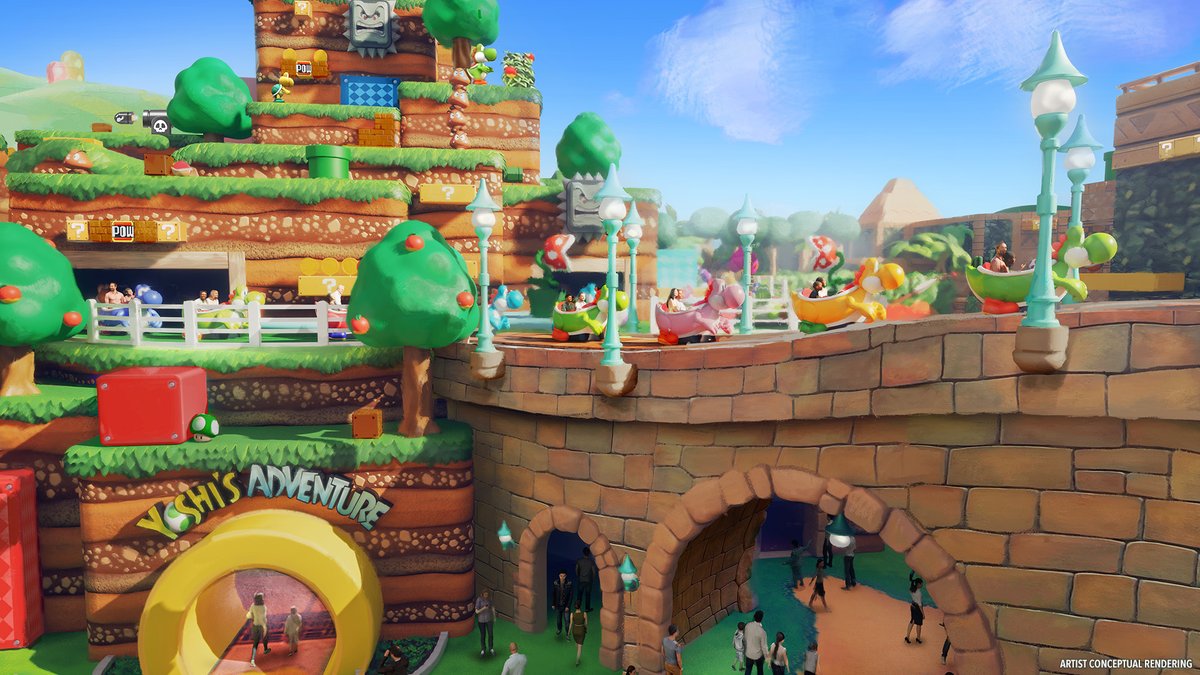 BREAKING: Epic Universe’s SUPER NINTENDO WORLD will feature three attractions! ⛳️ Yoshi's Adventure – search for Captain Toad and mysterious eggs from atop Mount Beanpole! 🏎️ Mario Kart: Bowser’s Challenge – race against Team Bowser and collect coins to claim the Golden Cup. 🌴…