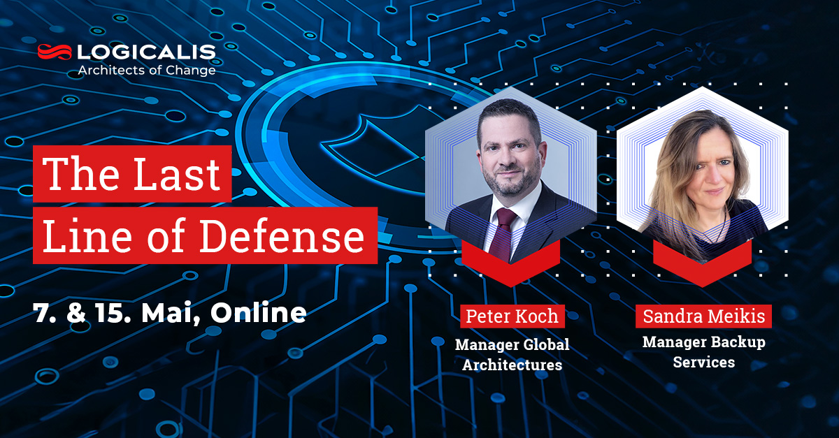 Seien Sie am 7. oder 15. Mai bei unserem Online-Webinar „The Last Line of Defense” dabei und erfahren Sie, wie Sie Ihre Datensicherungs-Umgebung vor Angriffen schützen. Jetzt anmelden: bit.ly/3UnzxyP #ArchitectsofChange #Logicalis #Security #Backup