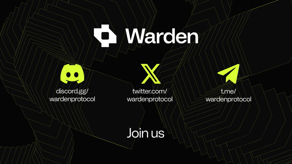 Do you have any questions regarding $WARP, the LBP, $WARD or <a href="/wardenprotocol/">Warden</a> ? ❤️Join us: 
✖️x.com/wardenprotocol (X) 
🤖discord.gg/wardenprotocol (Discord) 
📨t.me/wardenprotocol (Telegram) 
🆕warpcast.com/wardenprotocol (Farcaster)