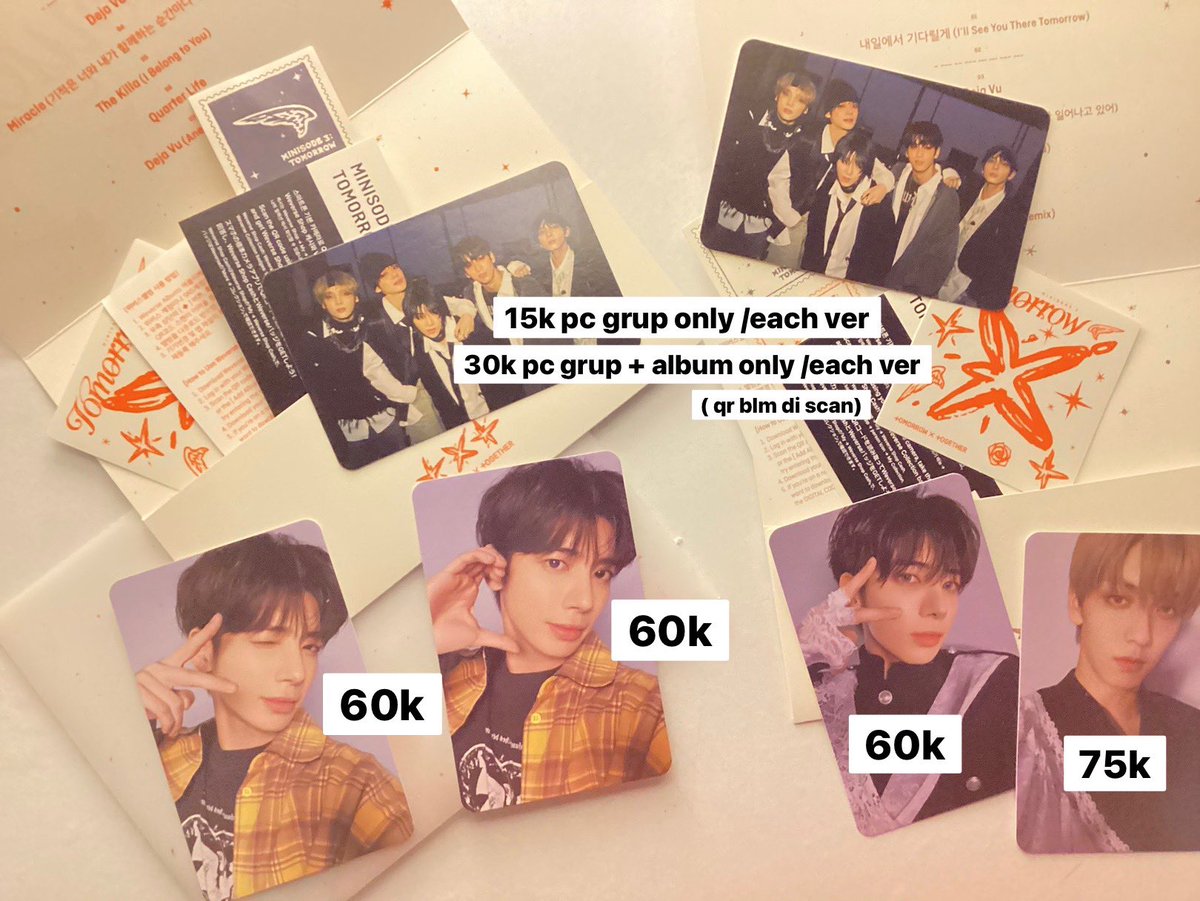 🖇️ help rt juseyoo

WTS WANT TXT TO SELL M3 TOMMOROW ALBUM UNSEALED WV VER TAEHYUN SOOBIN PHOTOCARD
📌 dom bogor ina
📌 condi by dm
📌 exc admin, split pay is ok, keep event is ok

wts want to sell photocard wv a wv b taehyun soobin txt tommorow X together
