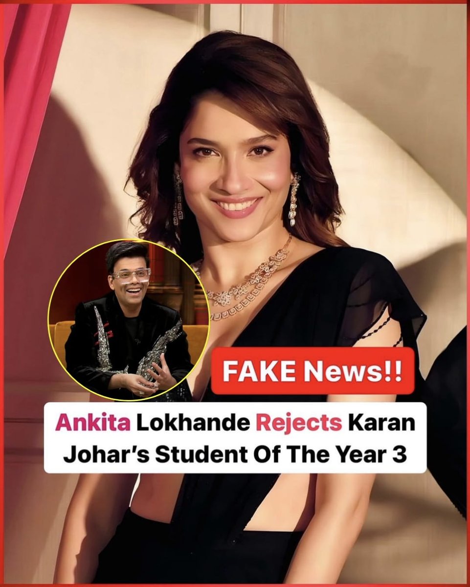 Ankita Lokhande’s team dismisses report about actress rejecting Karan Johar’s Student Of The Year 3. The actress was never a part of it!
.
.
#ankitalokhande #karanjohar #Bigboss #studentoftheyear3 #latest #news #latestnews #explore #explorepage #trending #viral