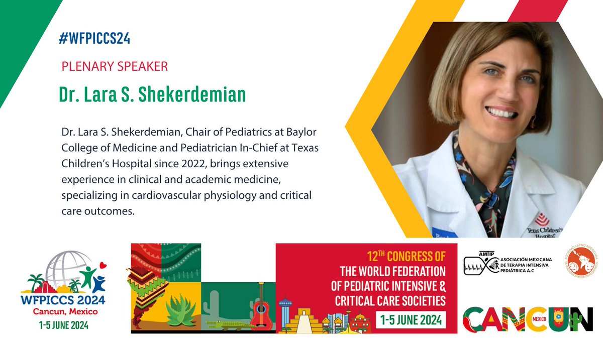 Excited to announce Dr. Lara S. Shekerdemian as a key speaker at #WFPICCS24! 🌟 Join us as she shares insights from her extensive experience in pediatric critical care. Don't miss this opportunity to learn from one of the field's leading experts! bit.ly/4bcaa8A