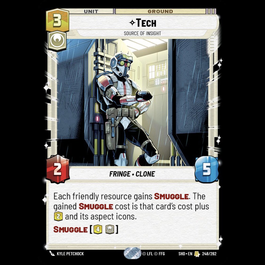 Check it out! I’ve been seeing this card make it’s rounds online, and I’m excited to finally be able to share another card piece I got to draw for the second set of @UnlimitedFFG Shadows of the Galaxy!Set 2 releases worldwide this July! #starwars #starwarsunlimited #thebadbatch