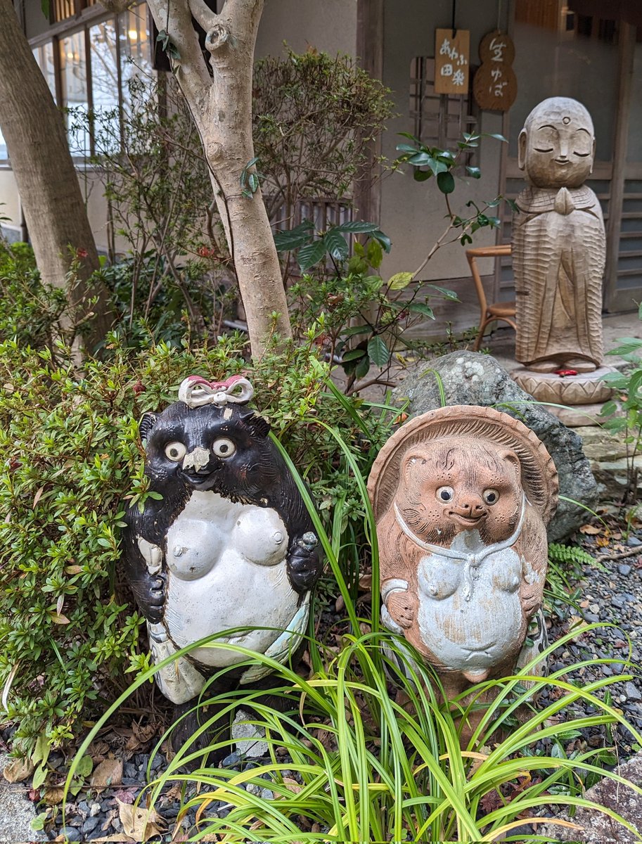 Tanuki and Ojizo statues at Higashiyama Jisho-ji (The Silver Pavilion) in Kyoto. See links to information about both in the next tweets.
#FolkloreThursday
1/3
