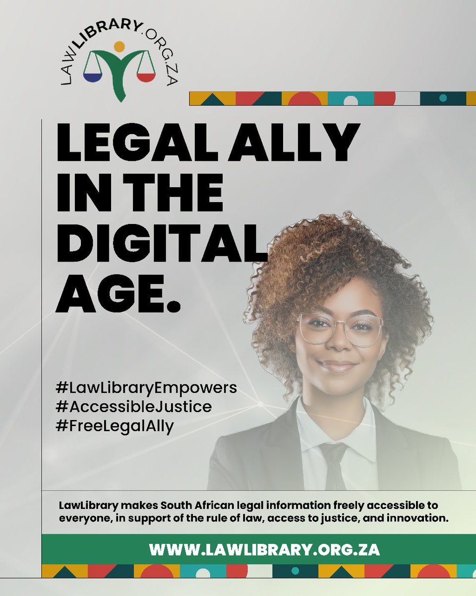 Effortlessly navigate the complexities of the legal world with LawLibrary.org.za. As your ally in the digital age, we're here to guide you through every step. #LawLibraryEmpowers #AccessibleJustice Visit: lawlibrary.org.za