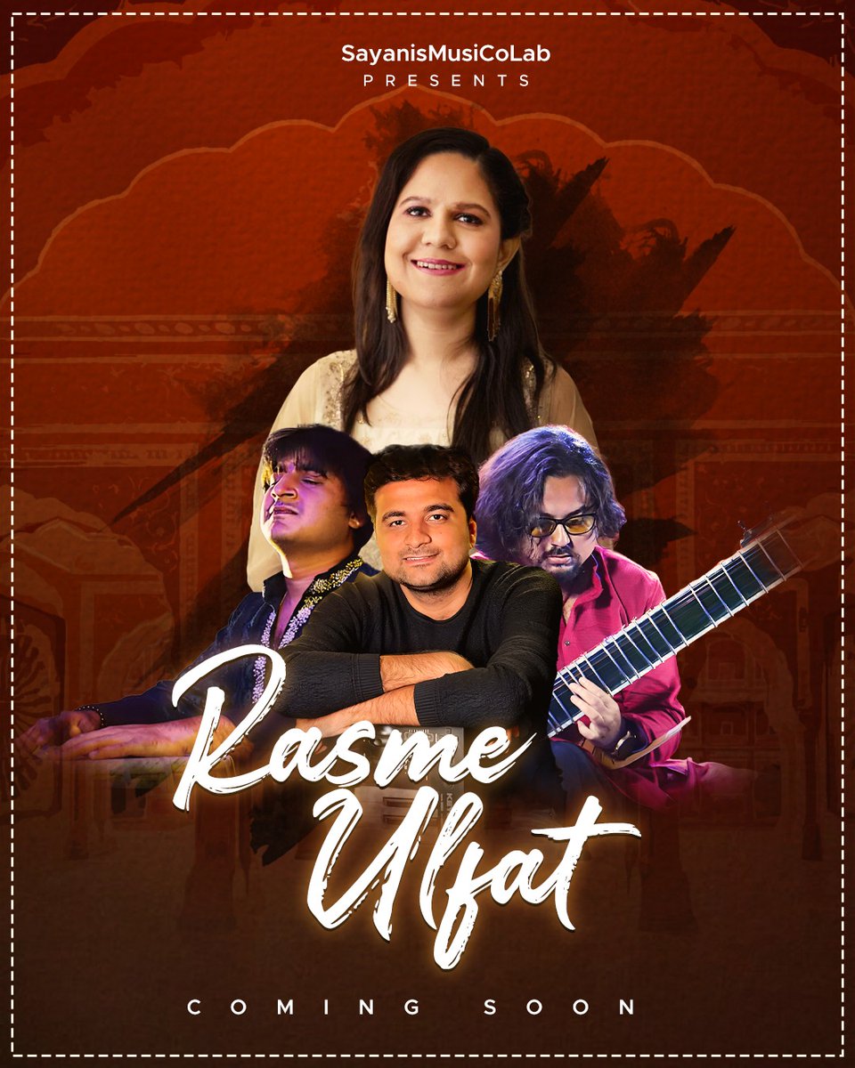 Rasme Ulfat Coming Soon ❤️ Stay tuned!! . . . #comingsoon #music #rasmeulfat #ghazal #newwork #sayanipalit