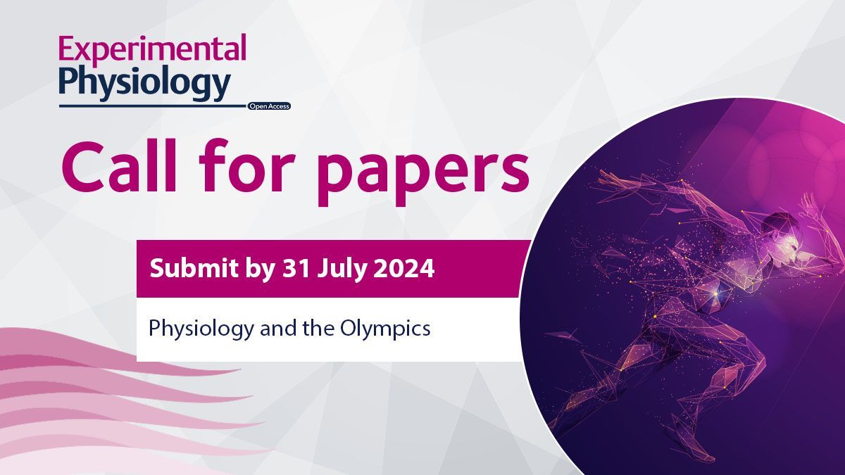 🚨CALL FOR PAPERS🚨 Our #CallforPapers for the 'Physiology and the Olympics' #SpecialIssue is open! For more information on this Special Issue, and how to submit, follow the link below! 👇👇 buff.ly/3Z8520y