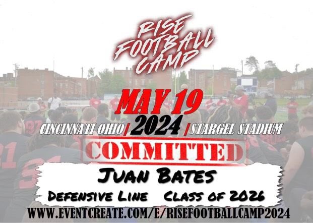 Can’t wait to compete and learn from the best 💪🏽💪🏽 @Brandon51370 @Coach_Mason90 @RiseFbCamp
