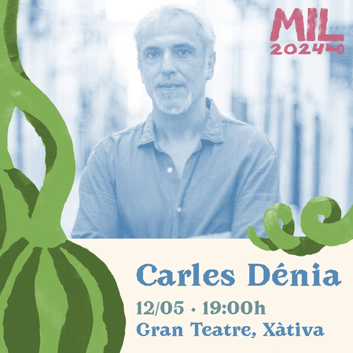 🎶El festival Música i Lletra de Xàtiva inaugurarà edició amb Carles Dénia i Esther. 👩‍🎤El primer concert tindrà lloc al Gran Teatre de Xàtiva el diumenge 12 de maig a les 19.00 h. 🗓️La programació completa del festival s'anunciarà el pròxim 8 de maig. ➕tinyurl.com/4spvr8f7