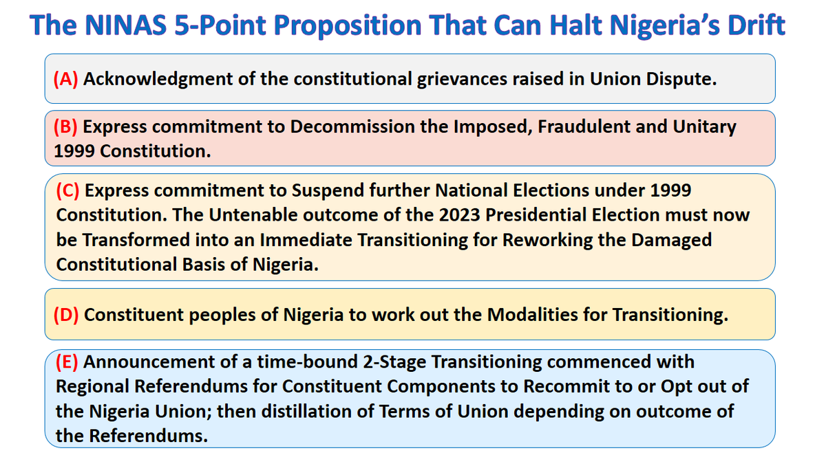 @channelstv #Nigeria is not working! There's a constitutional crisis - a Constitutional Logjam. 
So TRANSFORM the Tinubu interregnum into TRANSITIONING for Constitutional Renegotiation. 
#NINASisRight #End1999Constitution #TransitionNow #RenegotiateNIGERIA