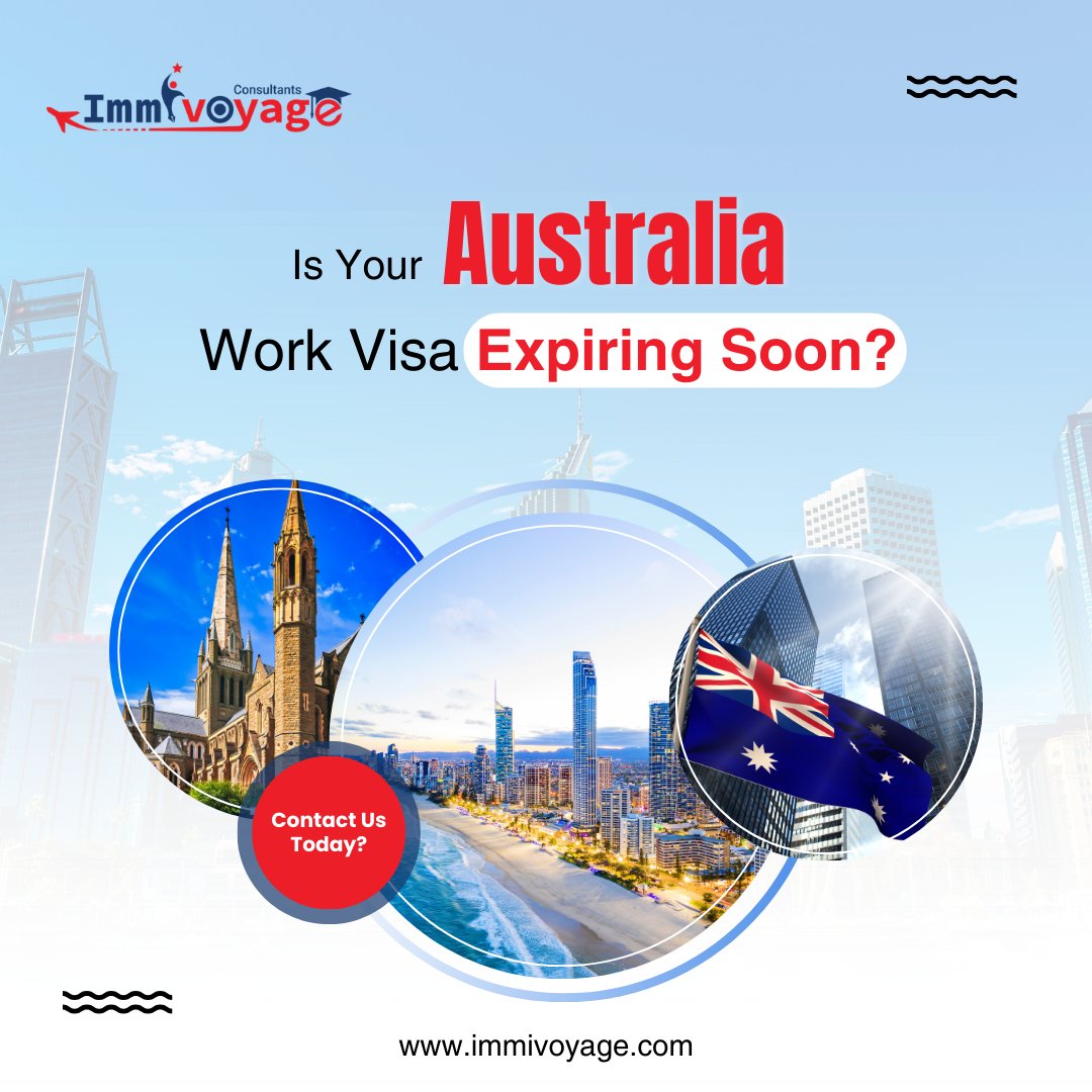 To extend your work visa, you have to apply for a new visa before the current one expires. Immivoyage can help you to renew your visa. 🇦🇺 👉Talk to our Australia Visa Experts. Learn More - immivoyage.com #AustraliaVisa #immivoyage #workpermit #studentdvisa