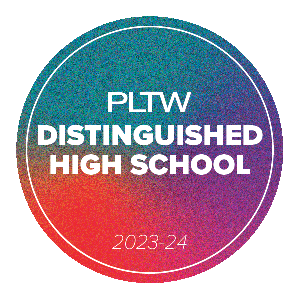 I am proud to announce that TMHS has been named a PLTW 2023-24 Distinguished High School for our commitment to increasing student access, engagement, and achievement in our PLTW program. This is the 6th year in a row!