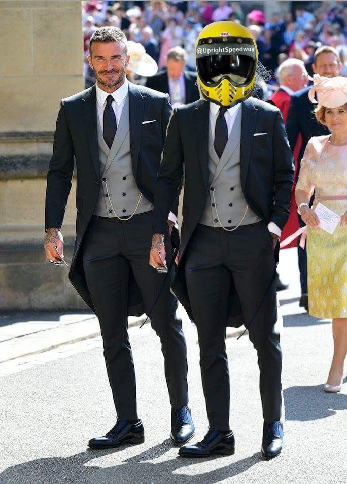 I've got David Beckham trending and it reminds me of the time we arrived at a function in the same outfit. It was so embarrassing, but oh how we laugh about it now when he pops round for a chippy tea