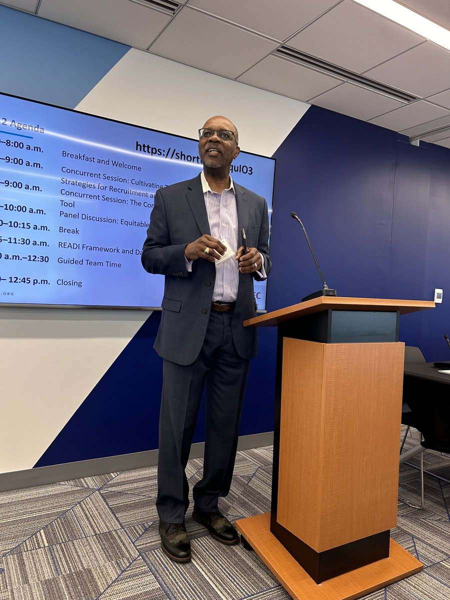 Dr. Daryl Williams providing remarks at the SLEEN „Equity is not the frame of the house, it’s the foundation. If our education system is not grounded on the foundation of equity, our house will not be stable and we will have to go on rebuilding it”. @MAEC4Ed <a href="/AIRInforms/">American Institutes for Research</a>