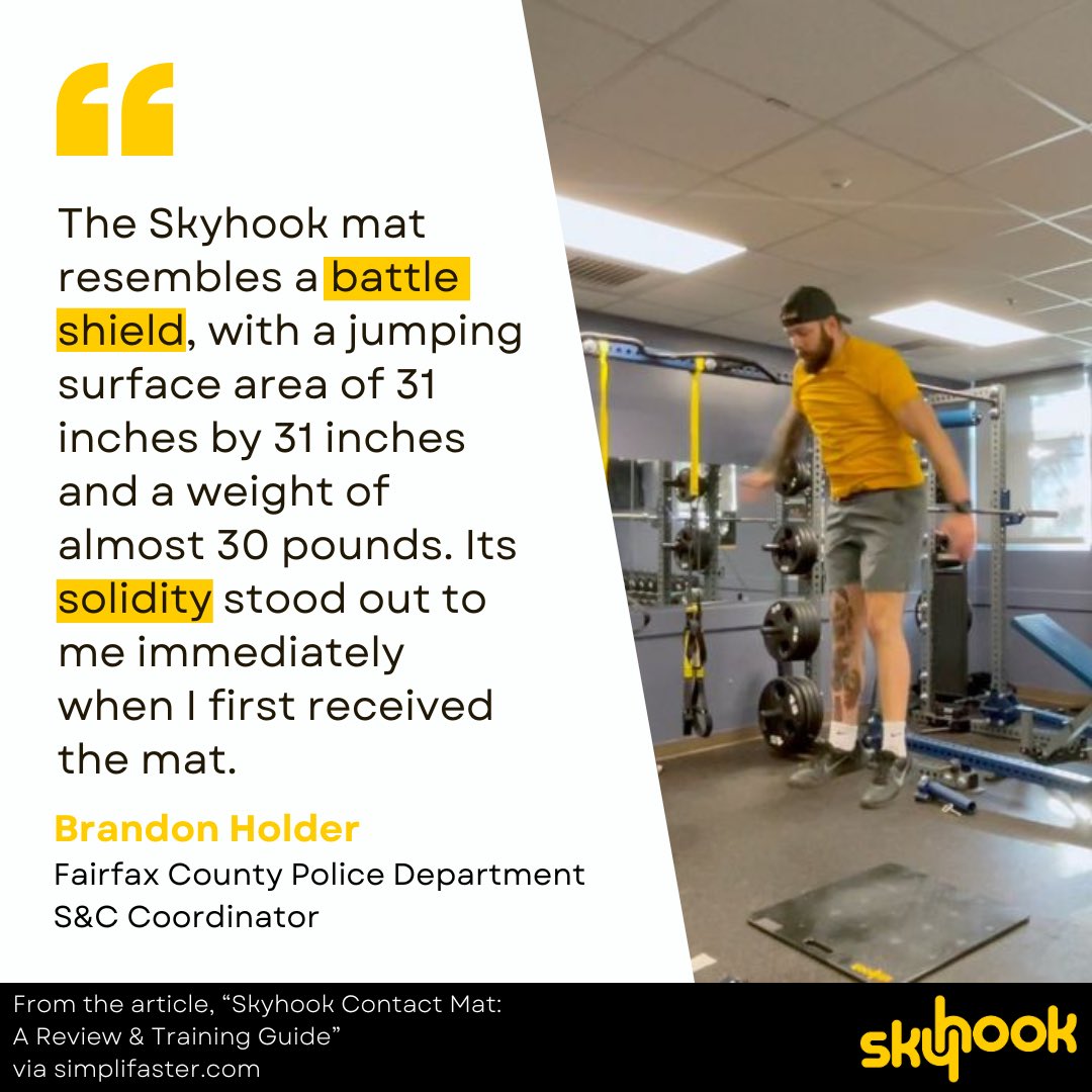 A comparison to a 🛡️battle shield🛡️from someone in tactical performance training wasn’t in our marketing plan, but we’re absolutely going to run with this one. Full review and more at: bio.site/skyhook