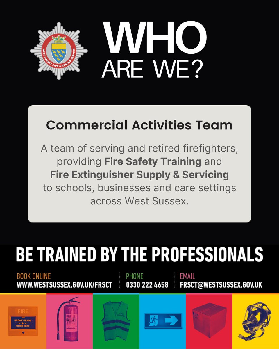 Let us introduce ourselves...

#westsussexbusiness #wsfrs #betrainedbytheprofessionals #firesafetytraining #fireextinguishers