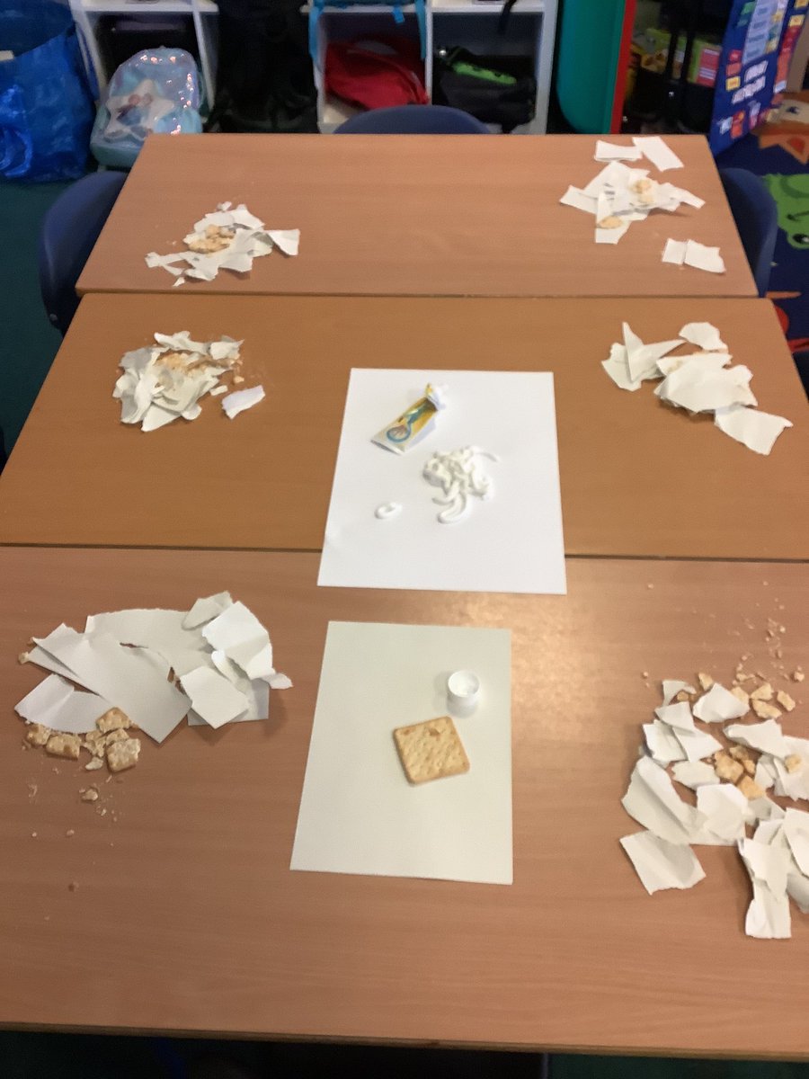During our HWB lesson we talked about how sometimes we need to think before we act. We talked about how our actions can sometimes hurt others. Ask us how we used toothpaste,  crackers and paper to explore this. #healthandwellbeing #exploringfriendship