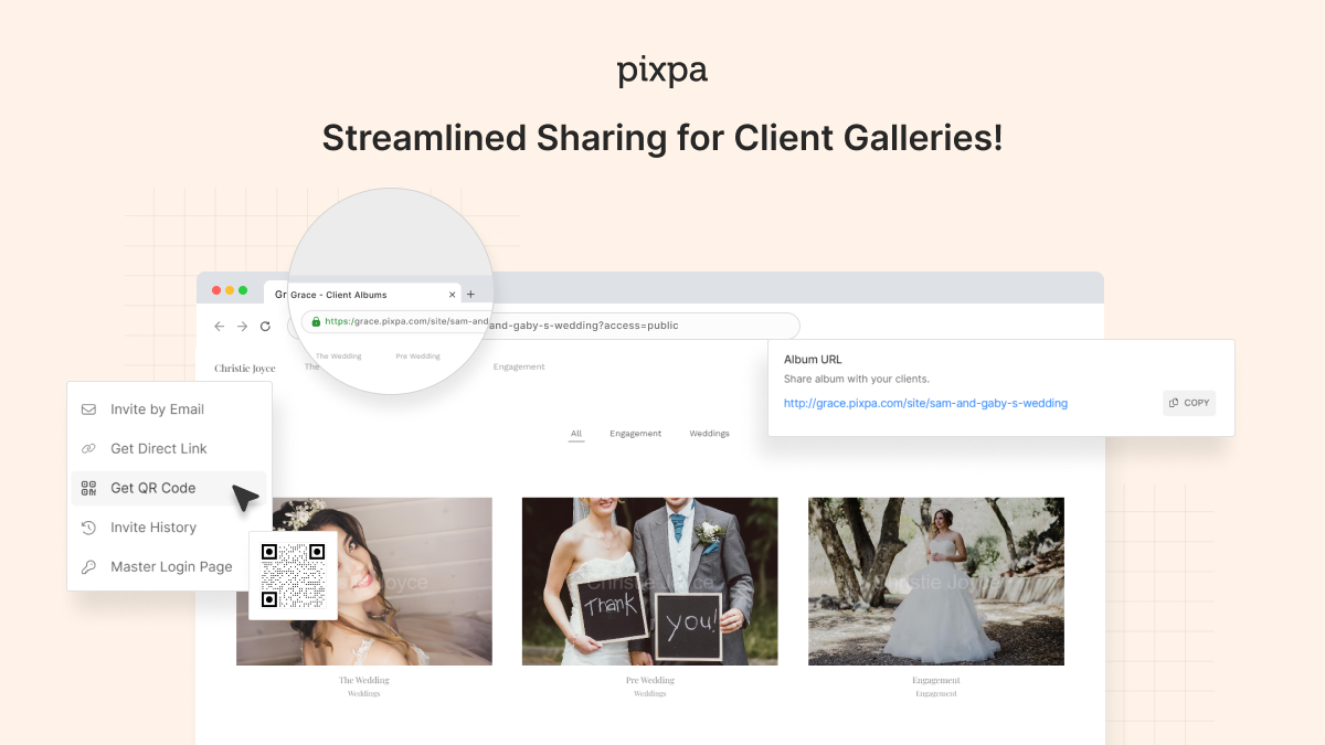 🌟 Set custom email templates for different events with Pixpa's enhanced client gallery sharing. 

🎨 Customize your emails, choose from multiple sharing options, and track engagement with ease. Elevate every interaction today! 🚀

#PixpaUpdate #CreativeTools