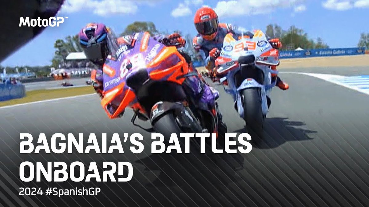 BIG Battles with Bagnaia in Jerez! ⚔️ | 2024 #SpanishGP dlvr.it/T6JyHk vía @MotoGP #MotoGP