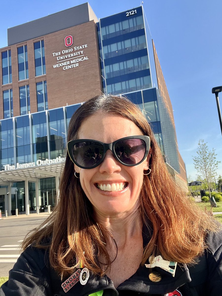 GREAT day to #walktowork #HappyThursday @OSUWexMed⁩ ⁦@OSUCCC_James⁩ ⁦@OSUHematology⁩ #nurse #nursepractitioner #cancer #lymphoma #HIV #addiction #stigma #research