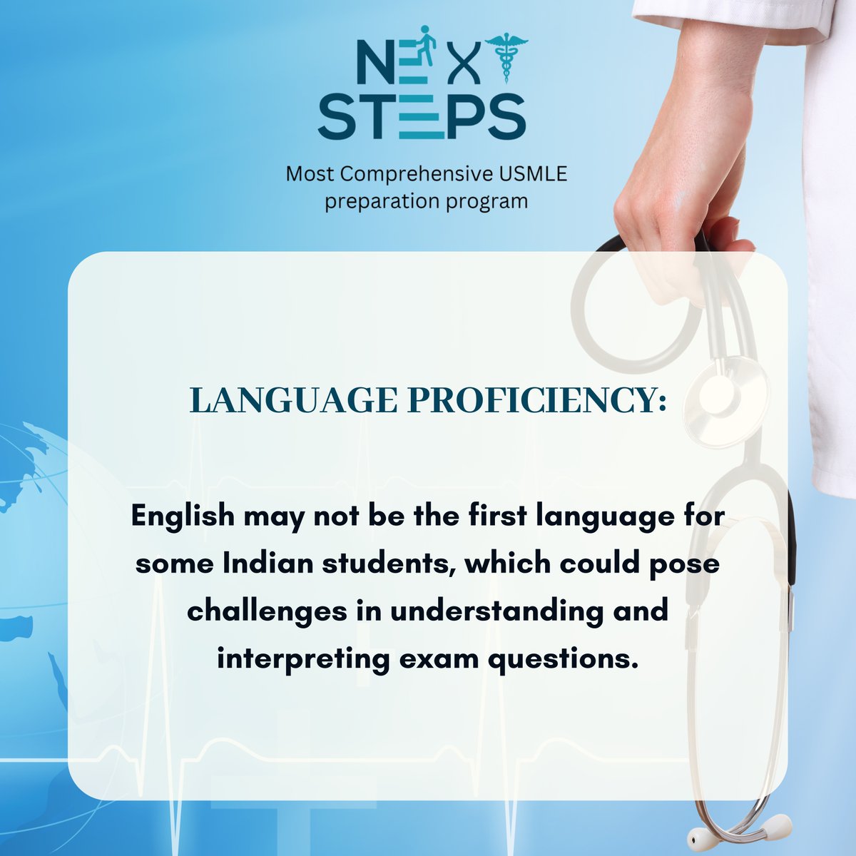 Indian students tackling the USMLE journey! 🌟 From adjusting to new formats to bridging curriculum gaps, they're navigating unique paths to success. 
Enroll Now: nextstepscareer.com/enroll-now/
#usmle #step1 #step2ck #clinicalrotations #Residency #residencymatch #usmlematch #nextsteps