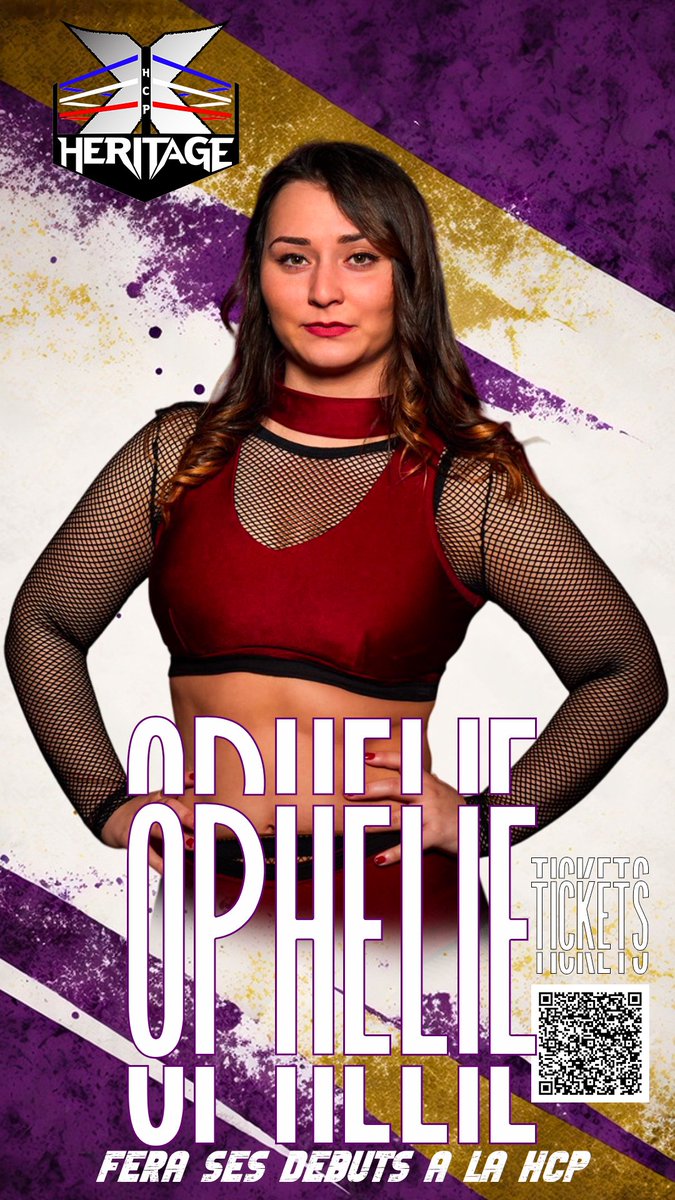 Ophélie fera ses débuts a la HCP lors d'Héritage X !

Billetterie ici :
helloasso.com/associations/f…

#prowrestling #prowrestler #women #WomenEmpowerment #Fights #soutiencatchfr