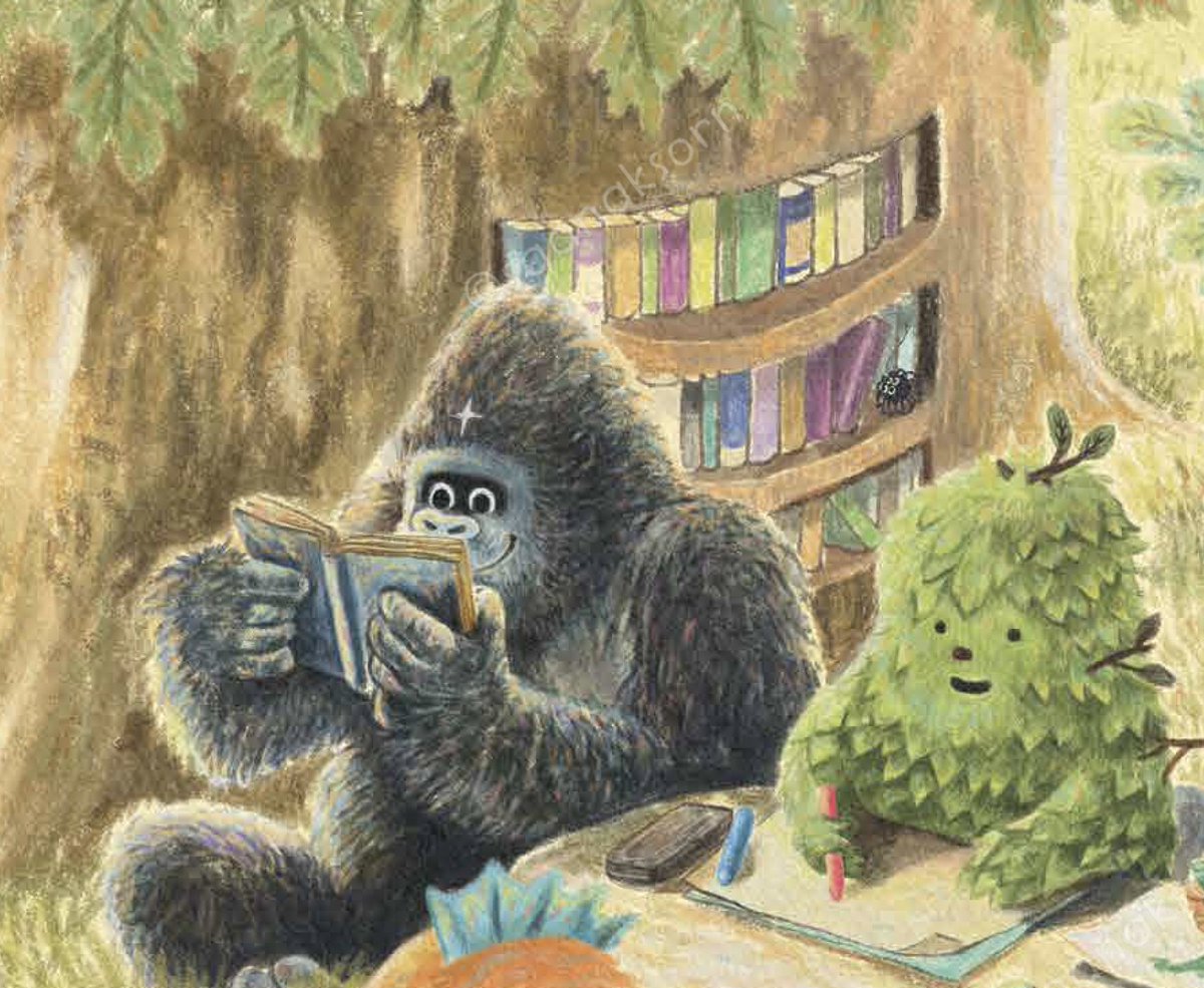 What's Koko reading these days? 🤔
🦍
//Scenes from our picture book, 'Nana'
ISBN: 97861663700704
.
#ibby
#ibbyhonourlist
#ibbyinternational
#thaibby
#saanaksorn
#saanaksornpublishing
#picturebookmaker
#childrenpicturebooks