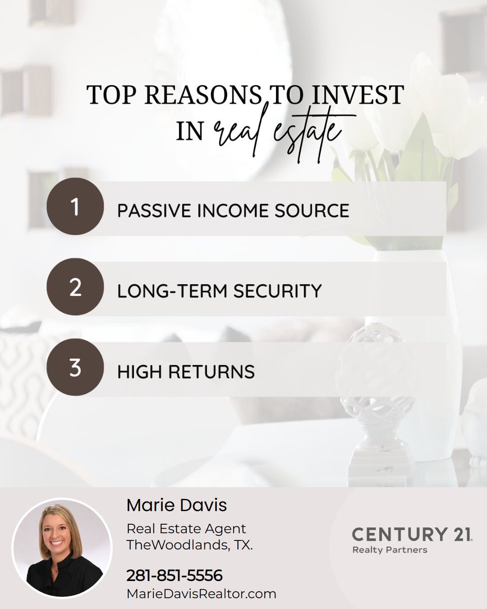 Need a reason to invest in real estate? 🏠Here are the top 3:

#realestate #realestateexpert #realestateinvestment #realestateproperty #propertyinvestment #realestatetips #realestategoals #returnoninvestment